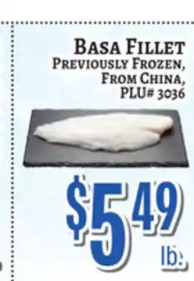 Trade Fair Supermarket BASA FILLET offer
