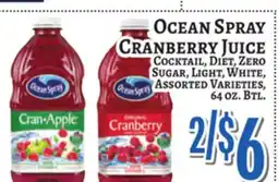 Trade Fair Supermarket Ocean Spray CRANBERRY JUICE offer