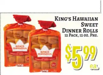 Trade Fair Supermarket King's Hawaiian Sweet Dinner Rolls offer