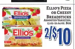 Trade Fair Supermarket Ellio's PIZZA OR Cheesy Breadsticks offer