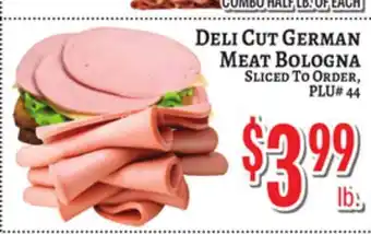 Trade Fair Supermarket Deli Cut German Meat Bologna offer