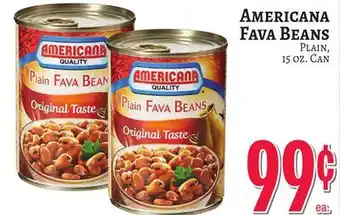 Trade Fair Supermarket AMERICANA FAVA BEANS offer