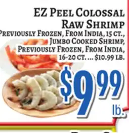 Trade Fair Supermarket EZ PEEL COLOSSAL RAW SHRIMP offer