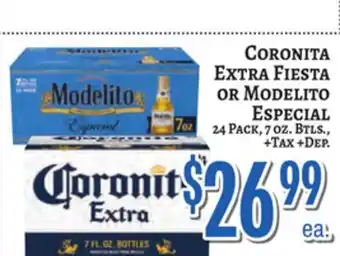 Trade Fair Supermarket CORONITA Extra Fiesta OR Modelito Especial offer