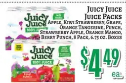 Trade Fair Supermarket JUICY JUICE JUICE PACKS offer