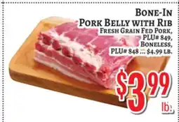 Trade Fair Supermarket BONE-IN PORK BELLY WITH RIB offer