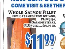 Trade Fair Supermarket WHOLE SALMON FILLET offer
