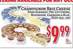 Trade Fair Supermarket CHAMPIGNON BRIE CHEESE offer