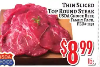 Trade Fair Supermarket THIN SLICED TOP ROUND STEAK offer