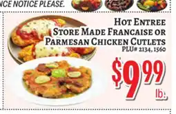 Trade Fair Supermarket STORE MADE FRANCAISE OR PARMESAN CHICKEN CUTLETS offer