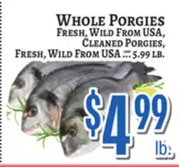 Trade Fair Supermarket WHOLE PORGIES offer