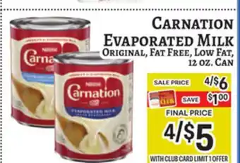 Trade Fair Supermarket CARNATION EVAPORATED MILK offer
