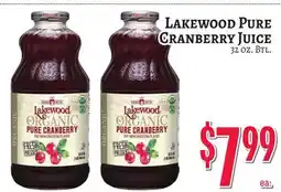Trade Fair Supermarket Lakewood Pure Cranberry Juice offer