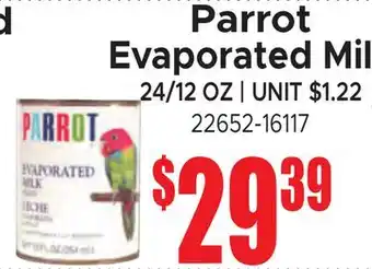 Jetro Parrot Evaporated Milk offer