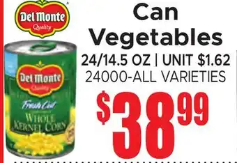 Jetro Can Vegetables offer
