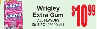 Jetro Wrigley Extra Gum offer