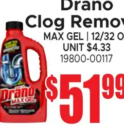 Jetro Drano Clog Remover MAX GEL offer