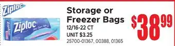 Jetro Storage or Freezer Bags offer