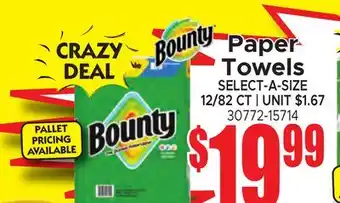 Jetro Bounty Paper Towels offer