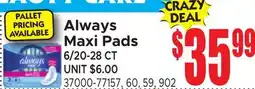 Jetro Always Maxi Pads offer