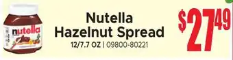 Jetro Nutella Hazelnut Spread offer