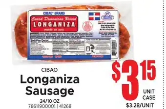 Jetro CIBAO Longaniza Sausage offer