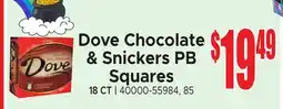 Jetro Dove Chocolate & Snickers PB Squares offer