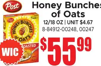Jetro Honey Bunches of Oats offer