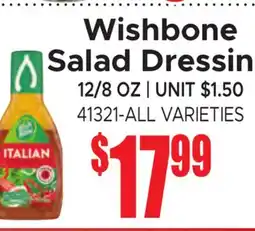 Jetro Wishbone Salad Dressing offer