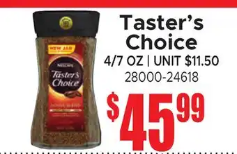 Jetro Taster's Choice offer