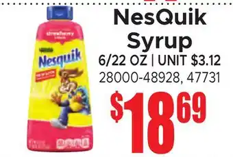 Jetro NesQuik Syrup offer
