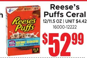Jetro Reese's Puffs Ceral offer