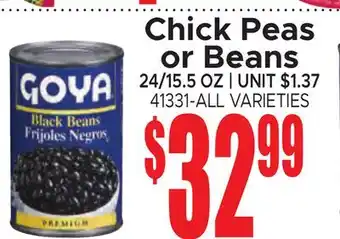 Jetro Chick Peas or Beans offer