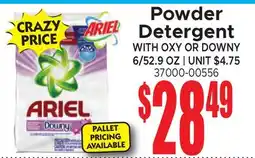 Jetro Powder Detergent WITH OXY OR DOWNY offer