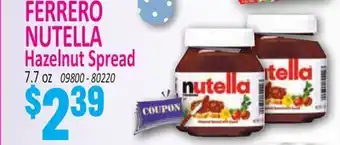 Jetro FERRERO NUTELLA Hazelnut Spread offer