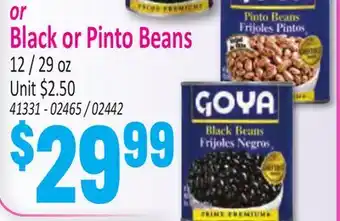Jetro Black or Pinto Beans offer