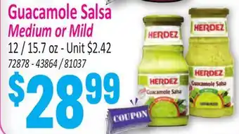 Jetro Guacamole Salsa Medium or Mild offer