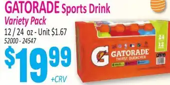 Jetro GATORADE Sports Drink Variety Pack offer