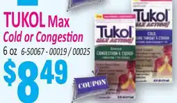 Jetro TUKOL Max Cold or Congestion offer