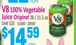 Jetro V8 100% Vegetable Juice Original offer