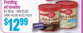 Jetro Frosting All Varieties offer