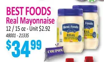 Jetro BEST FOODS Real Mayonnaise offer