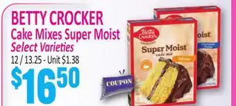 Jetro BETTY CROCKER Cake Mixes Super Moist offer