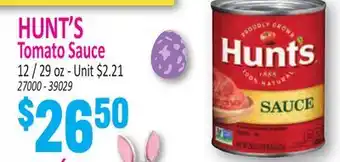 Jetro HUNT'S Tomato Sauce offer
