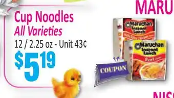 Jetro Maruchan Cup Noodles offer