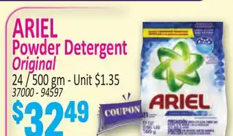Jetro ARIEL Powder Detergent Original offer
