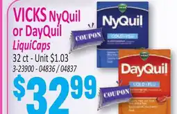 Jetro VICKS NyQuil or DayQuil LiquiCaps offer