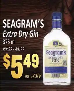Jetro SEAGRAM'S Extra Dry Gin offer