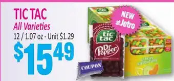 Jetro TIC TAC All Varieties offer