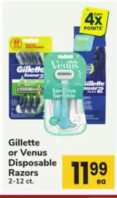 ACME Gillette or Venus Disposable Razors offer